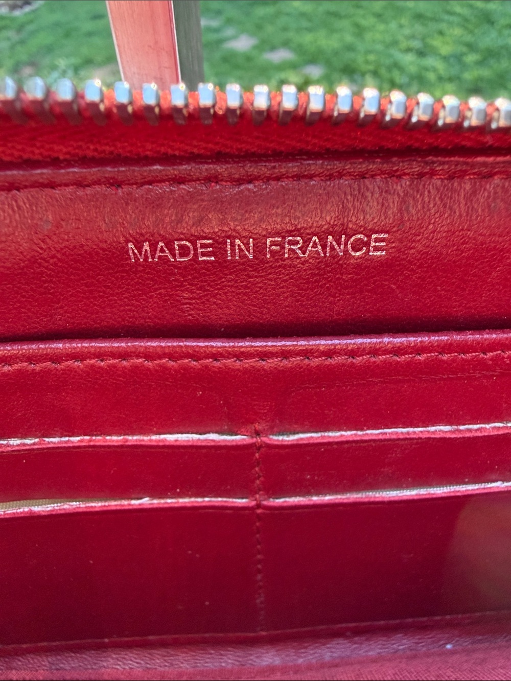 CHANEL Authenticated Quilted Caviar Leather Zip-Around Wallet in Burgundy/red - Picture 15 of 17